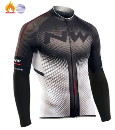 Northwave Pro Team Зимняя велосипедная Одежда дышащая Ropa Ciclismo с длинным рукавом MTB велосипедная одежда верхняя спортивная одежда - Цвет: 16