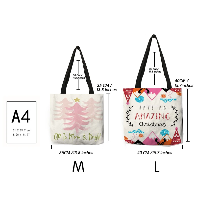 Designer Tote Bags for Women - Christmas