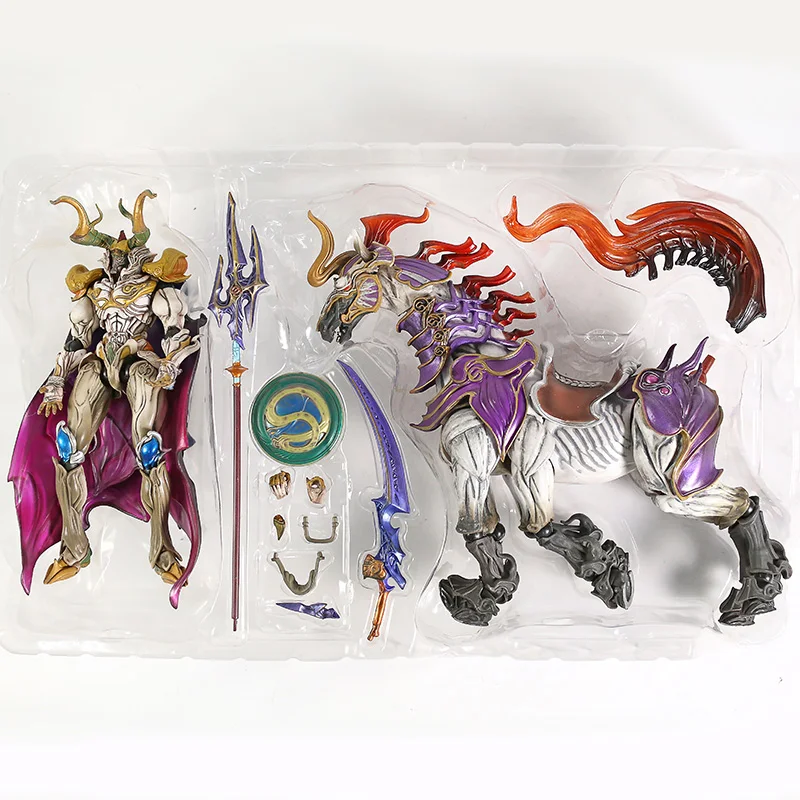 Play Arts Kai Final Fantasy XIII Odin+ Hourse ПВХ фигурка FF13 фигурка игрушка Коллекция Модель
