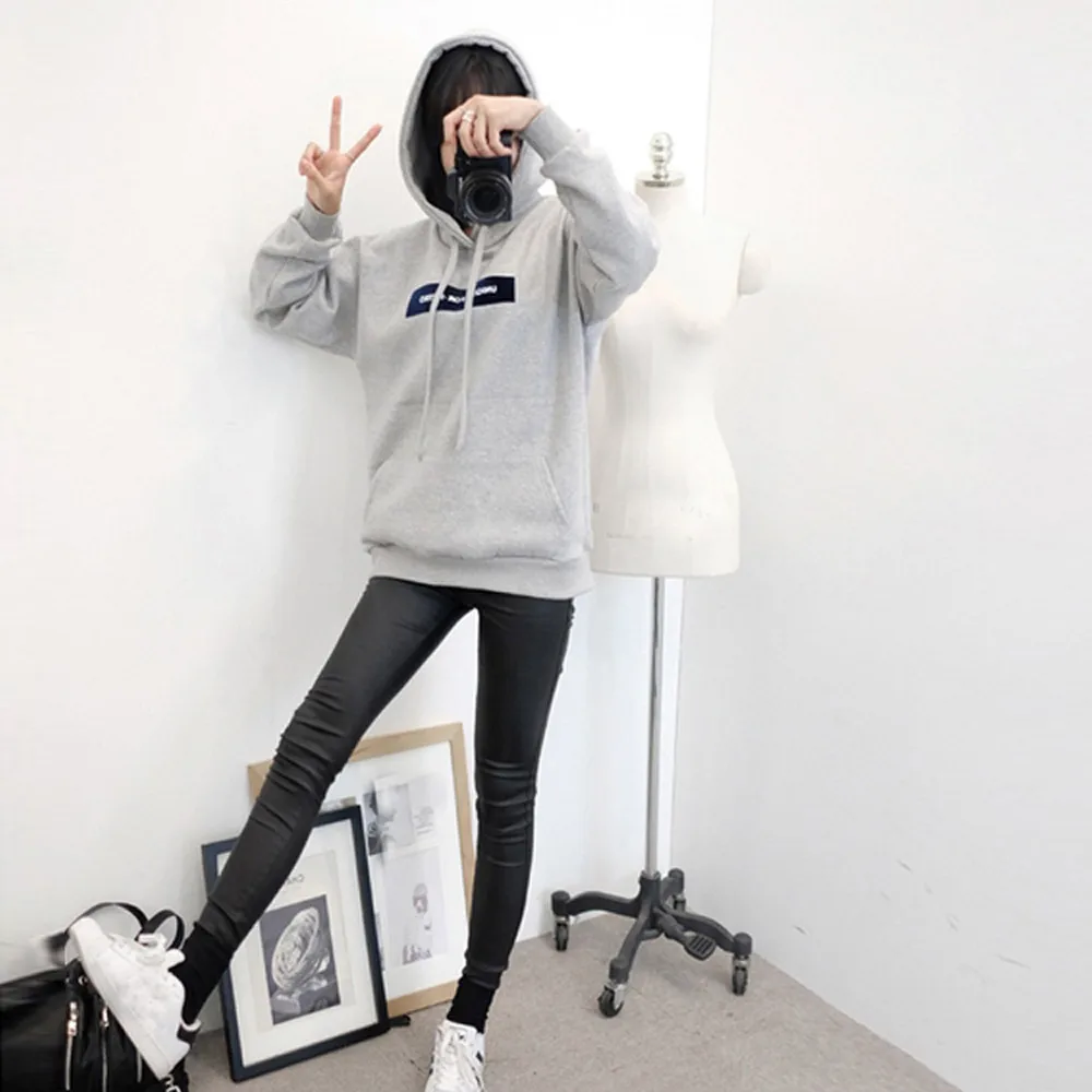Women Sweatshirt oversized hoodie hip Pop Harajuku letter Print Hoodies Autumn warm pocket Tracksuit size plus 6XL dadera