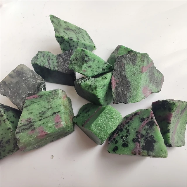 Epidote Mineral Ruby In Fuchsite Rock Chips 1