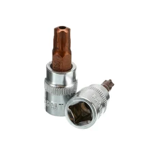 Torx Бит гнездо T10 T15 T20 T25 T27 T30 T40 T45 T50 3/8in квадратного привода, адптер, 9 штук Torx звезда насадки для отвертки набор