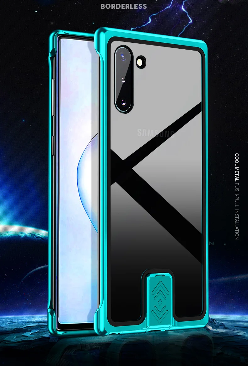Роскошный металлический корпус, чехол для samsung Note 10 Plus, противоударный чехол из закаленного стекла для samsung S10 Plus S10, чехол для Note 10 Plus, чехол для телефона
