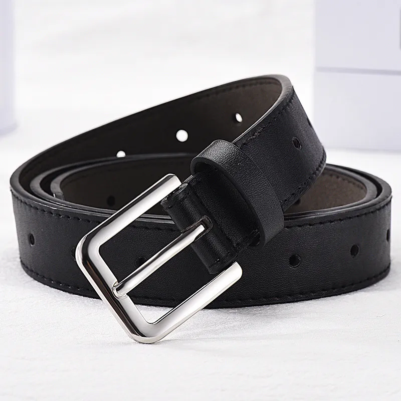 Women's Belt Strap Casual All-match Women Brief Leather Waist Band Women Strap Pure Color Belts Top Quality Jeans Accessories