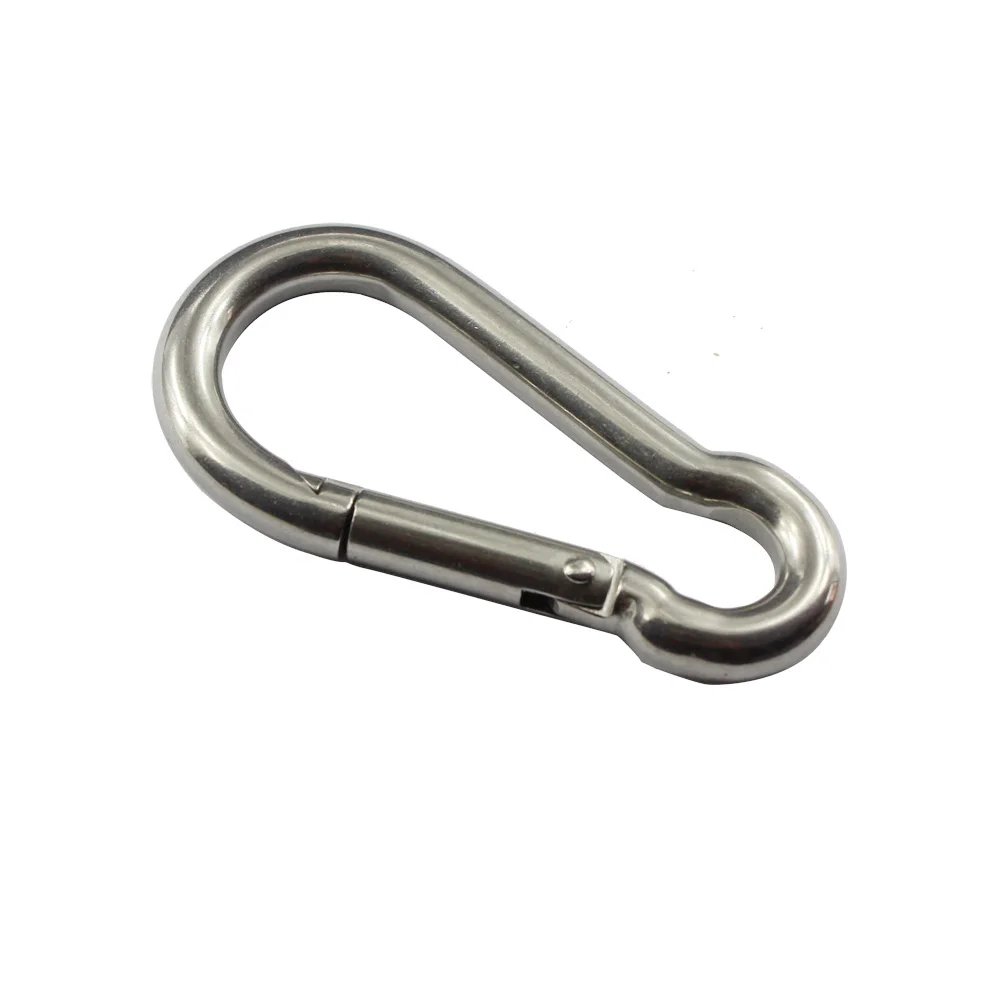 6*60mm,20pieces per lot,stainless steel spring snap carabiner hook