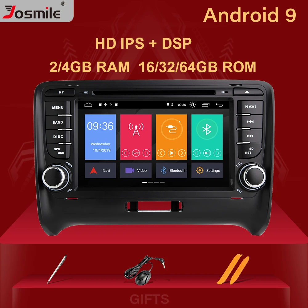 Für Audi TT MK2 8J 2006-2014 9"Android10 Autoradio GPS Navi BT DAB DSP 2+32GB BT