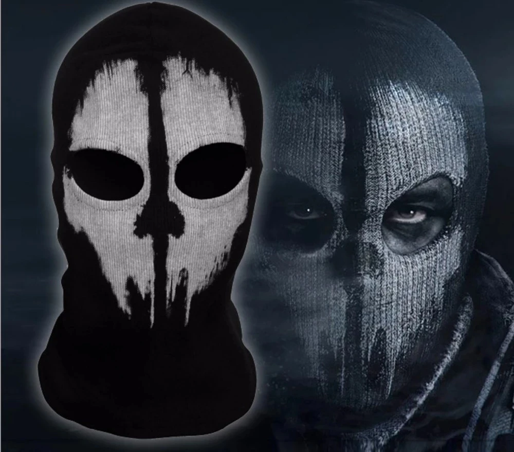 Cagoule 2 Trous Tête de Mort Balaclava Call Of Duty - Ghost