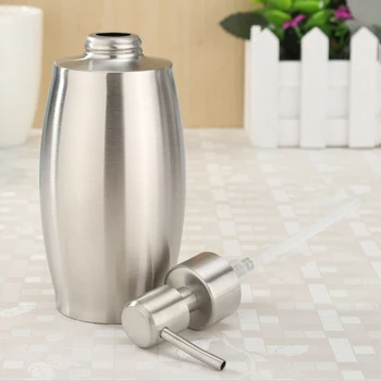 

Hotel Bathroom Stainless Steel Pump Soap Lotion Dispenser Liquid Bottle W/D-Head For Bathroom Or Kitchen