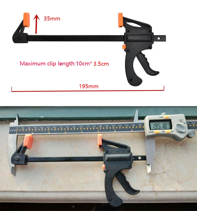 5 шт. " дюймовый 195 мм F деревообрабатывающий зажим зажимное устройство регулируемые DIY столярные гаджеты быстрая трещотка скорость отжимания руки
