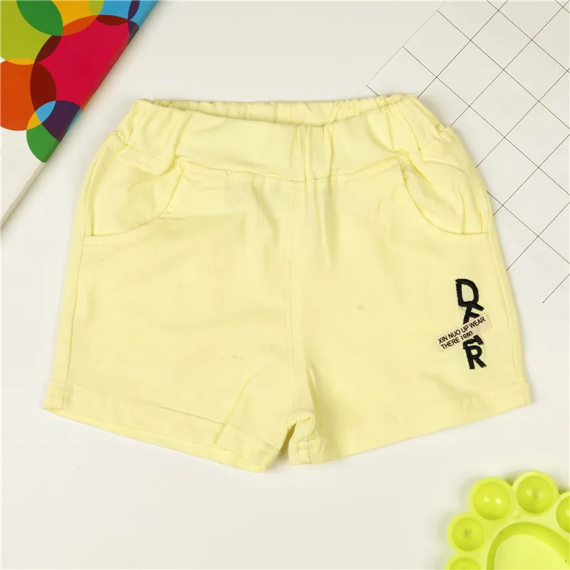 Новая стильная летняя одежда для девочек; шорты в Корейском стиле; Детские удобные дышащие мини-трусы с вышитыми буквами