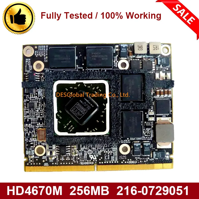 Полностью протестированная Видеокарта VGA для Apple iMac 2010 2009 A1312 A1311 109-B80357-00 Radeon HD 4670 HD4670 HD4670M 256MB