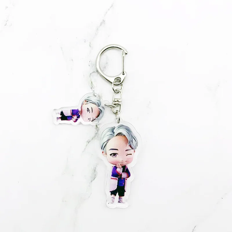 RM KPOP Bangtan мальчики аниме мультфильм кулон брелок карта душа Persona JIMIN JUNG KOOK SUGA милая сумка аксессуары J941 - Цвет: RM