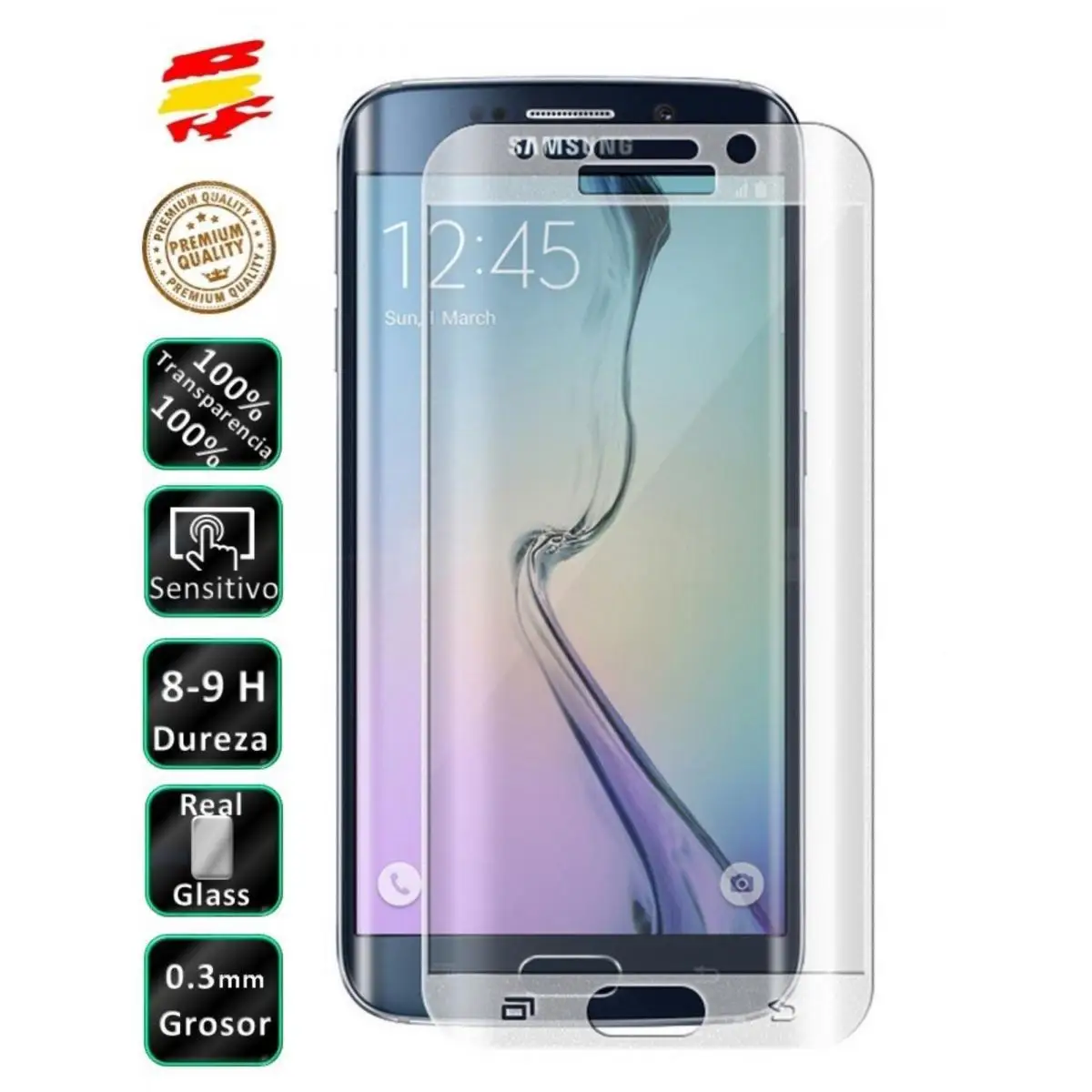 Proteggi Schermo Temperato 3D Trasparente Samsung Galaxy S7 Edge