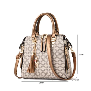 

Frauen Vintage Handtas2019 neue Frau PU Leder Marke Stil Mädchen Tasche Kette Einzelnen Schulter Paket Chic Schräge Satchel Bale