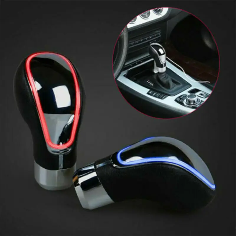 Touch Motion Activated LED Light Gear Shift Knob Universal Car Modification DIY Car Shift Knob Shifter Gear Blue/Red/Colorful