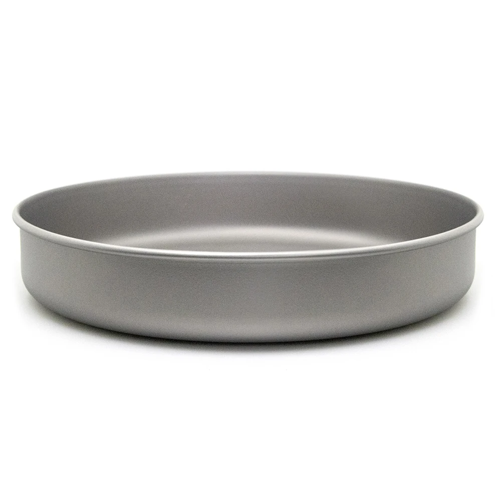

Outdoor 0.5 Thickness Pure Titanium Material Non Alloy Frypan Camping Hiking Titanium Frying Pan Water Cup for Picnic Cooking