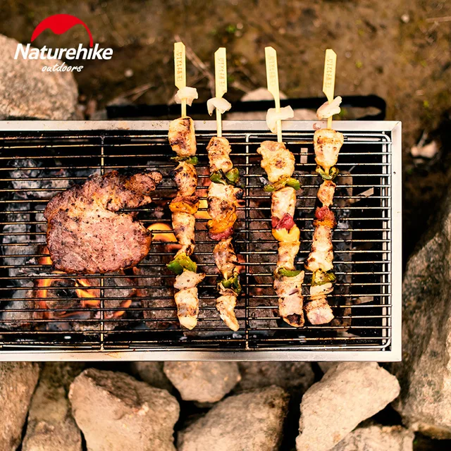 Naturehike Összecsukható Grill Kültéri Mini Piknik Háztartási Faszén Nyárs Kemping Kályha - Image 3