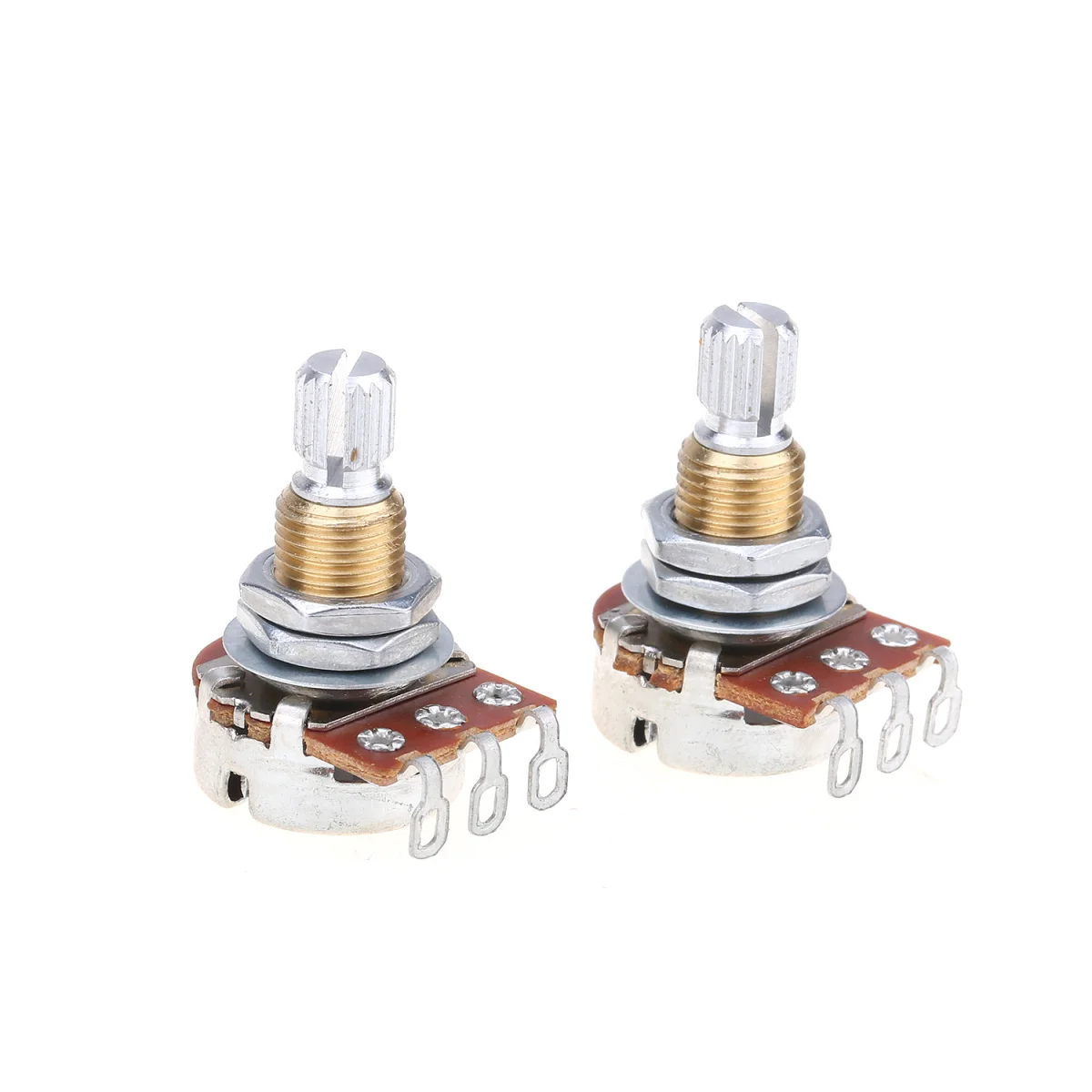 

Musiclily Pro латунные резьбовые мини метрические регулируемые кастрюли A25K регулируемые конические потенциометры для гитары (набор из 2)