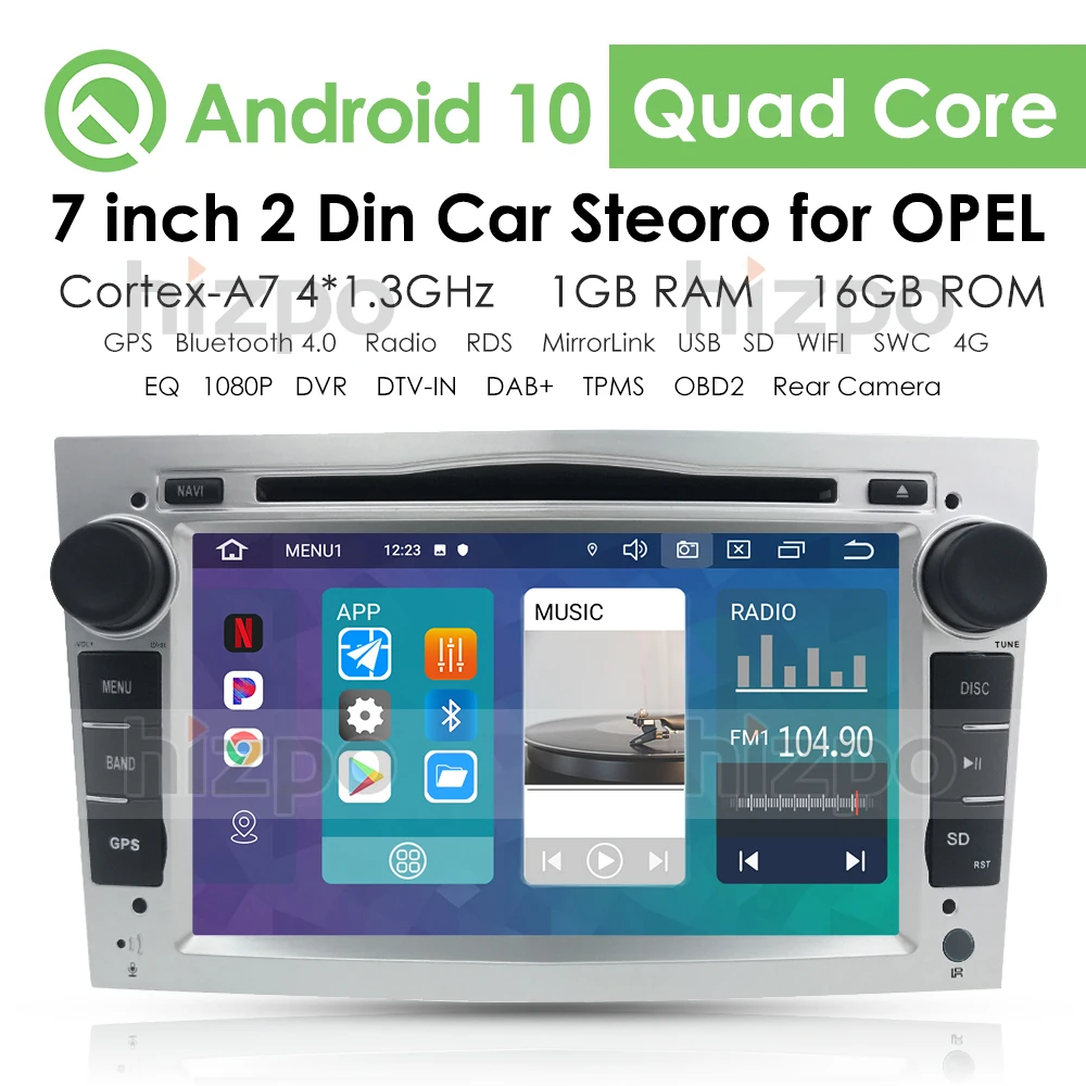 

Android 10 2DIN DVD GPS for Vauxhall Opel Astra H G J Vectra Antara Zafira Corsa Multimedia screen car radio stereo audio 4GWIFI