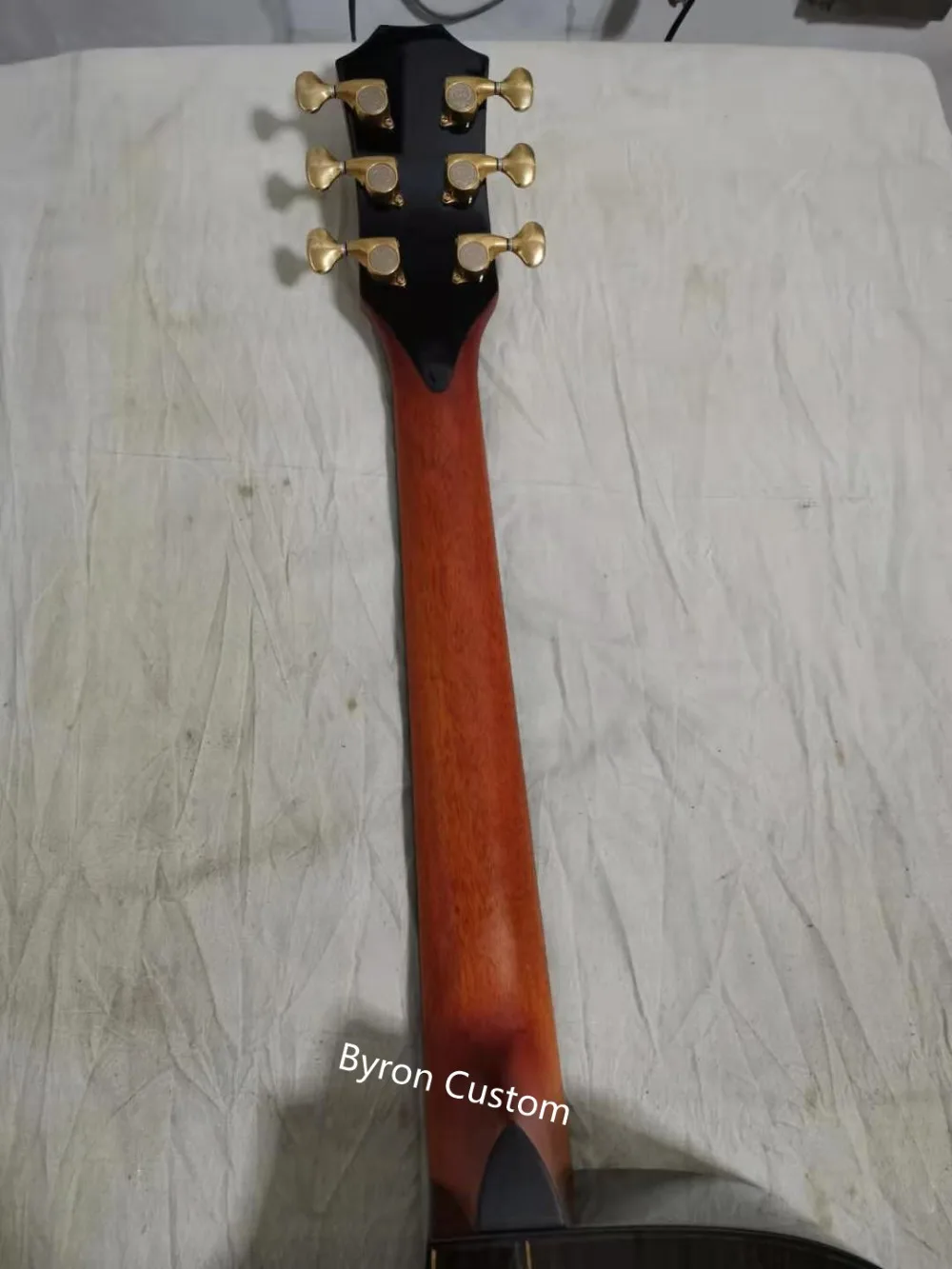 custom shop tobacco burst цельная Акустическая гитара, ручная сборка gotoh тюнер peg abalone cutaway guitar s