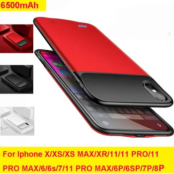 

Iphone 6 6s 7 8 X 10 Xs Max Xr Battery Charger Case Soft Tpu Frame Silicone Ultra Thin Power Charging Case