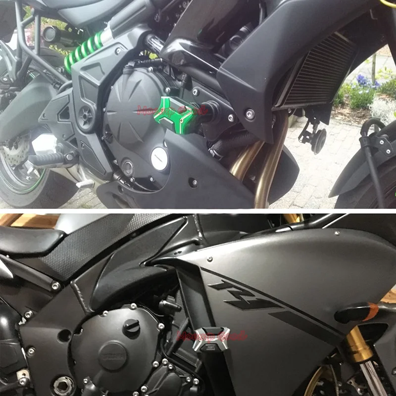 2 шт. для 2004-2008 Yamaha YZF1000 YZF R1 мотоциклетная рама Обтекатели ползунов защита от падения защита от Краш колодки Защита