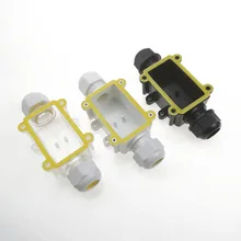 IP68 2-полосная Водонепроницаемый распределительная коробка Пластик наружный кабель Водонепроницаемый распределительная коробка G711 коробка для распределиления электричества черный/белый