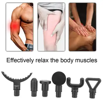 

4/6/7pcs 19mm Caliber Fascia Massage Gun Replacement Body Massage Head Set Pain Relief Therapy Muslce Relaxation Head Accessory