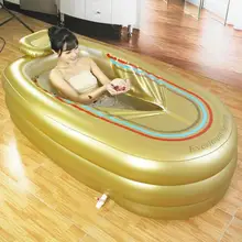 Простая Ванна складная надувная ванна для взрослых откидывающаяся Ванна утолщенная пластиковая Ванна Бытовая Ванна большого размера