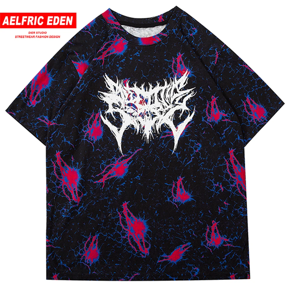 

Aelfric Eden Leaven Wash Printed T Shirt Mens 2020 Oversize Cotton Harajuku T Shirt Tops Male Hip Hop Streetwear Short Sleeve