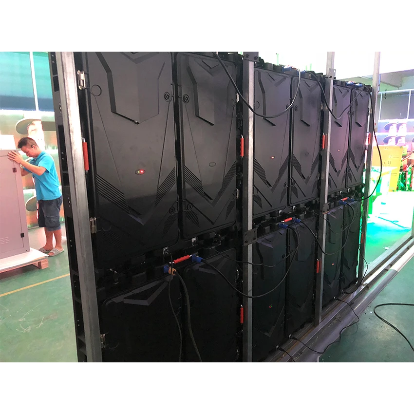 960x960 мм литье под давлением алюминиевый шкаф RGB P5 Крытый полноцветный экран для