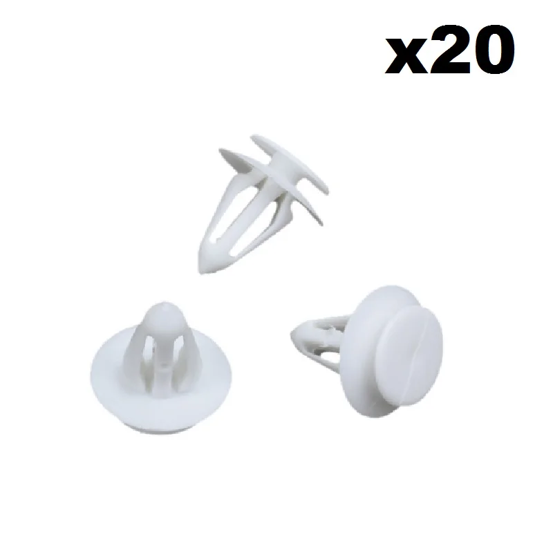 

FOR FORVW SHARAN INTERIOR DOOR TRIM PANEL CLIPS X20-WHITE Plastic Clips