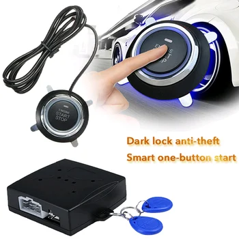 

12V Car Start Stop Button Engine Push Start Button Alarm Lock Keyless System Door Push Button Tactile Buttons Anti-theft