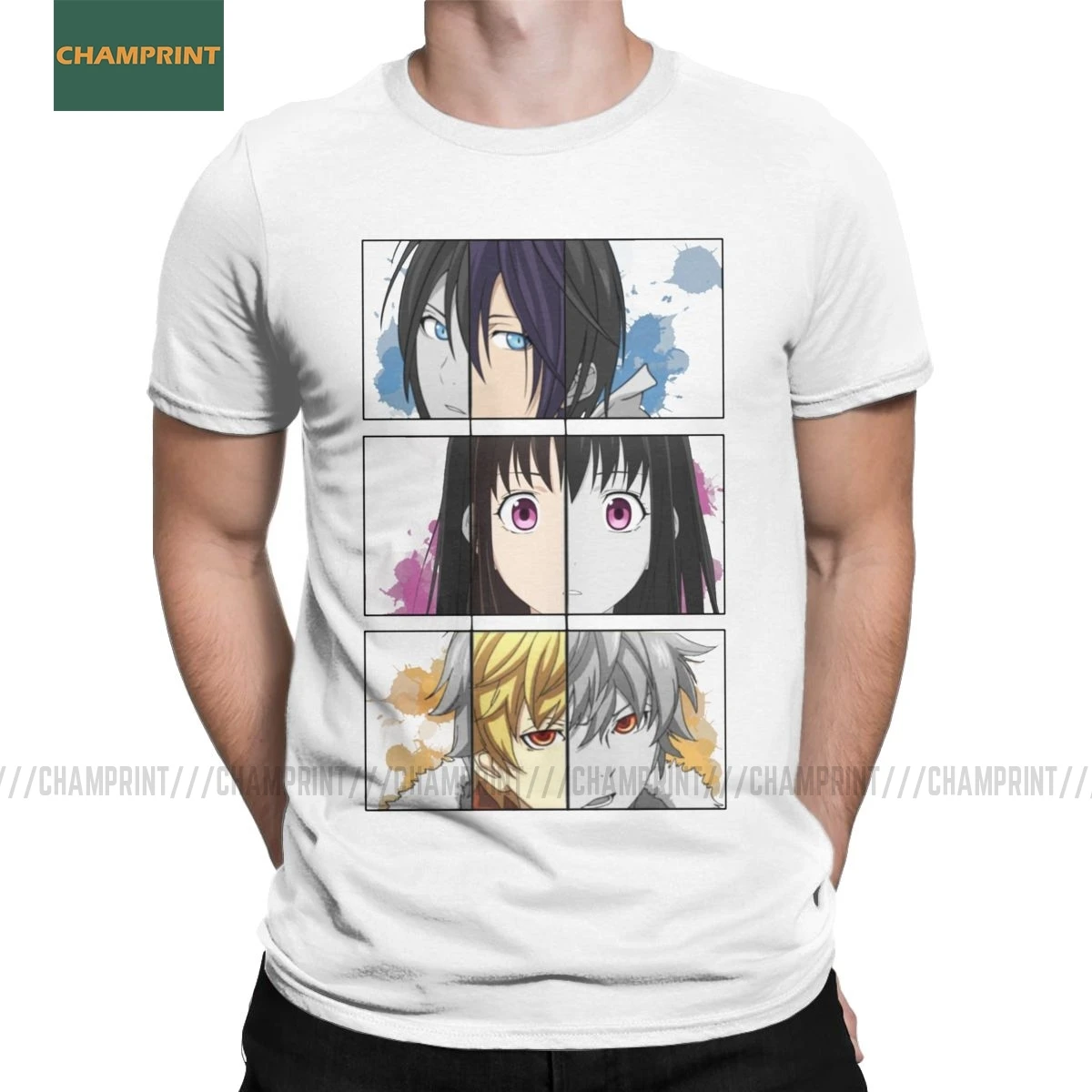 Футболки Noragami мужские хлопковые футболки Аниме Ято Нико мафумафу камисама Ики