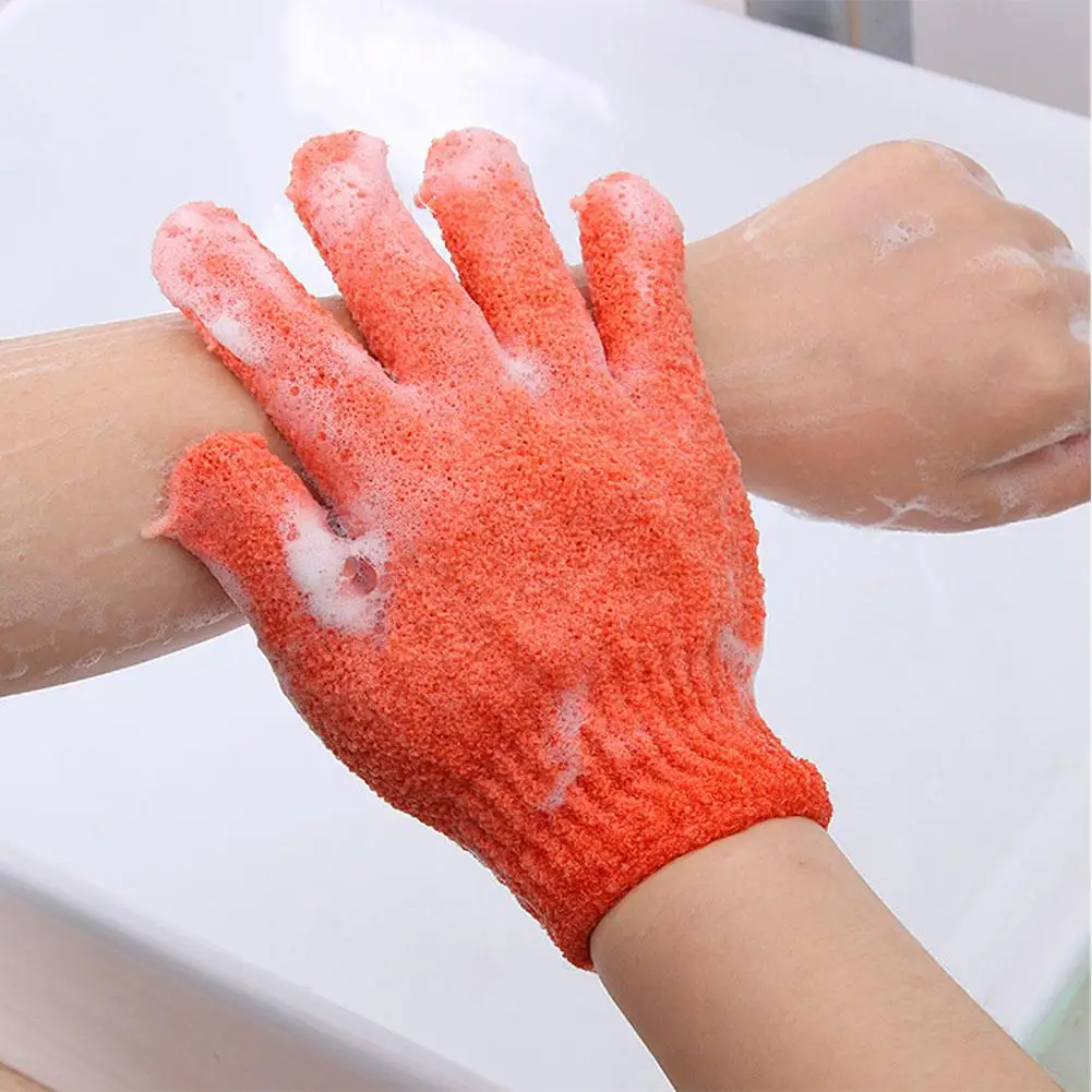 Яркие Гламурные мужские и женские перчатки для уборки тела отшелушивающие банные перчатки для душа массажное полотенце для спа перчатки