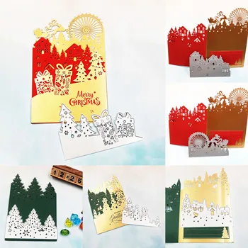 

Santa Elk Christmas Metal Cutting Dies DIY Card Dies Scrapbooking Snowman Windmill Christmas Tree Gift Box Merry Christmas 2020
