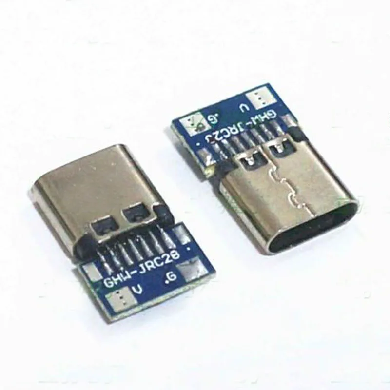 10 шт./партия USB3.1 разъем типа C для зарядки тестовая головка с печатной платой
