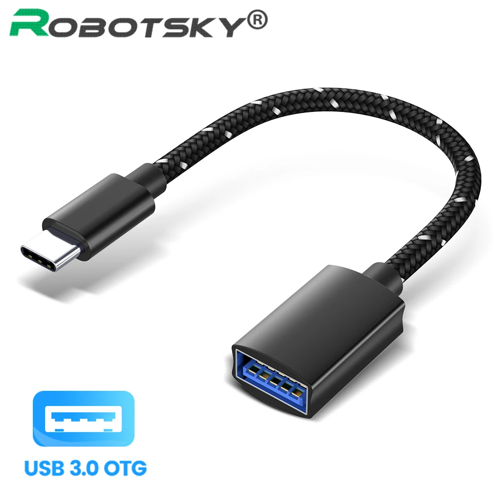 Кабель с разъемом USB Type C OTG адаптер "папа" в 3 0 переходник внутренней резьбой