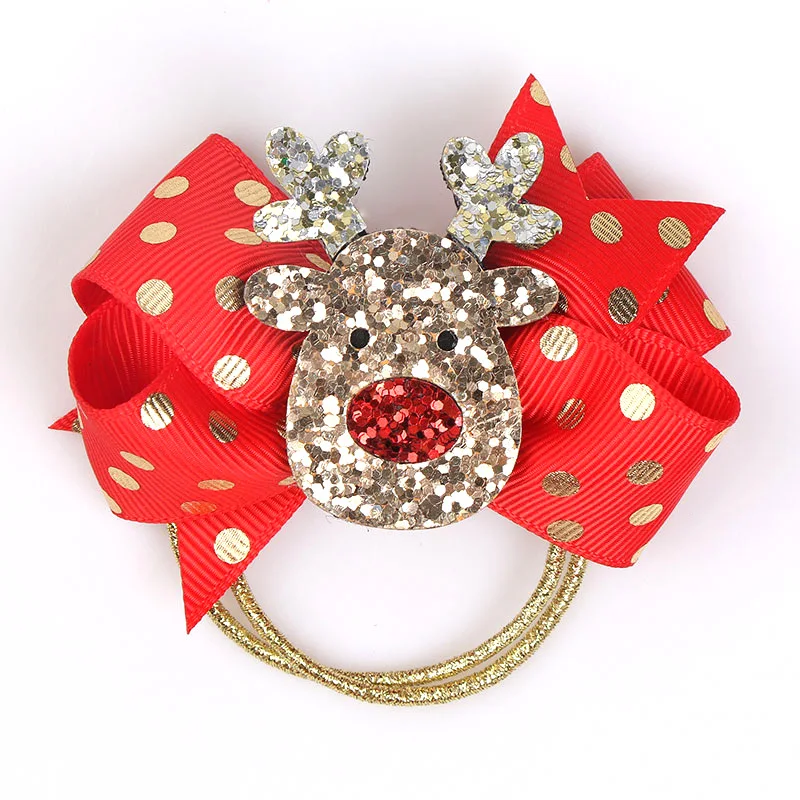 hairbands 5 Рождественские стильные повязки для волос, модные галстуки для волос для девочек, 24 предмета, заколка для волос Санта-Клауса, Пингвин, банты для елки, повязки на голову - Цвет: hairbands 5