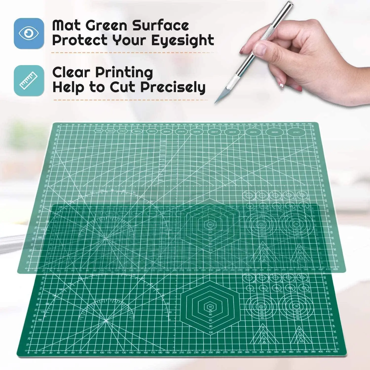 A4/A3/A2/A1 Oversize Double-sided Cutting Mat Cutting Board Table Mat  Cutting Backing Plate