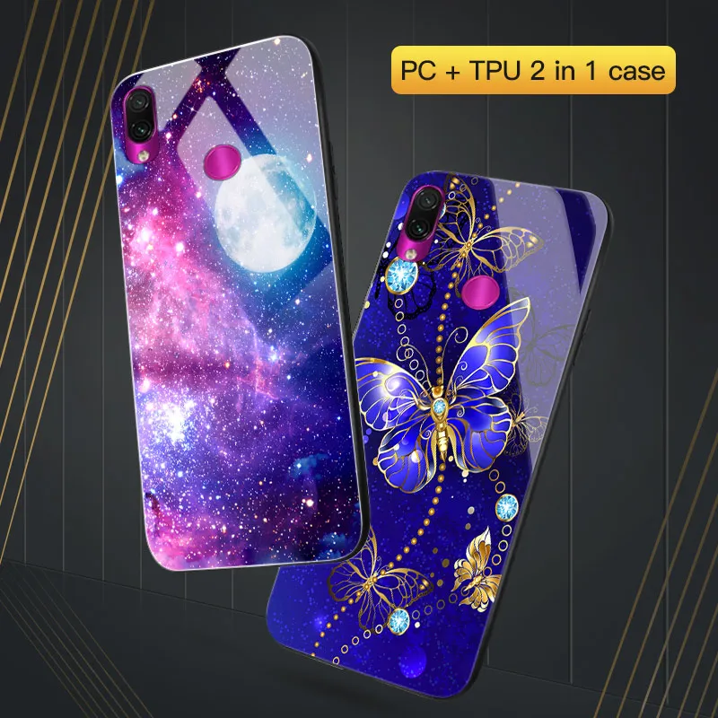 Чехол Red mi Note 8 Pro для Xiao mi Red mi 7A 8A 8 A чехол PC TPU черный чехол для Xio mi A3 A2 Lite mi 8 9 SE mi 9T красный mi K20 чехол