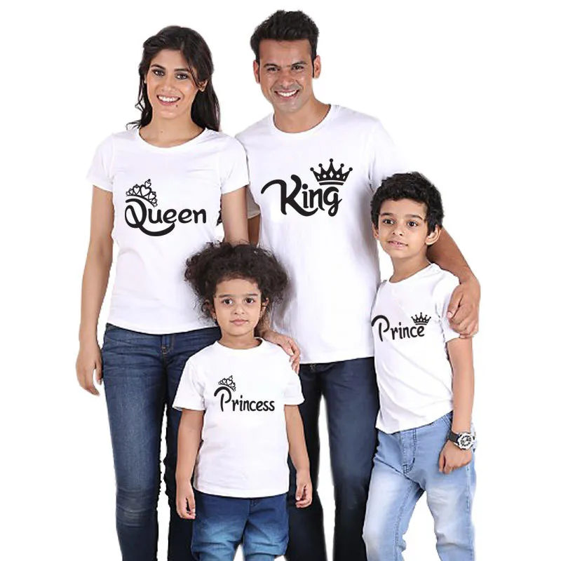 

Family Matching Clothes Summer Tshirt Father Mother and Daughter Son Clothes Outfits Baby Clothing Matching Couple Outfits