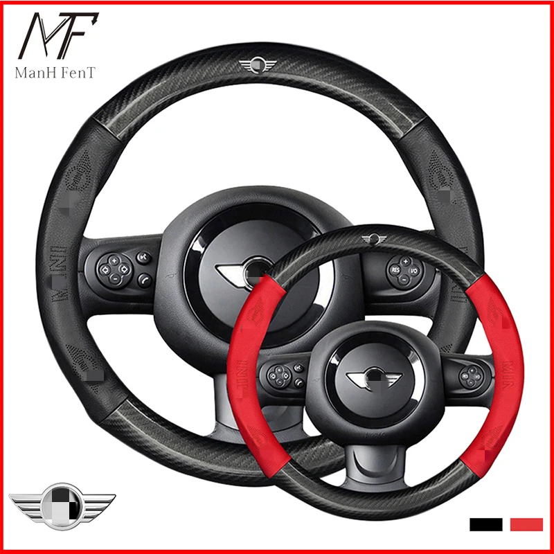 ManH FenT Mini кожаная оплетка руля чехол на руль машины автомобиля BMWs F60 F56 F55 F54 R52 Coopers