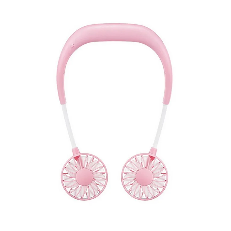 G217249A Fan Portable Fans Hand Free Neckband Fans With Usb Rechargeable Battery Operated Dual Wind Head 3 Speed Wearable Hands-free Fans - Цвет: G217249A