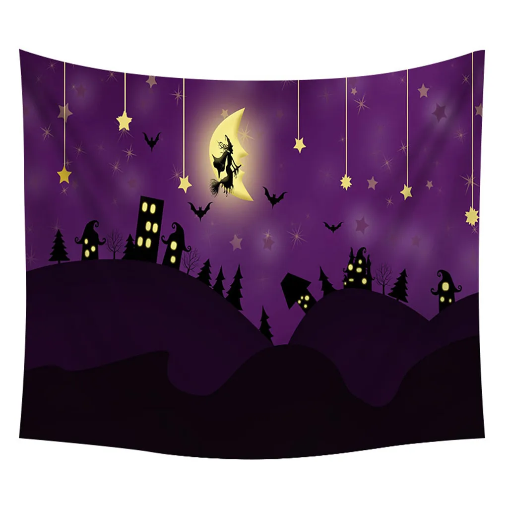 

Tapestry Halloween Pumpkins skull Tree Print Wall Hanging Mat Art Home Party Decoration tapestry Table Clothes 4FM