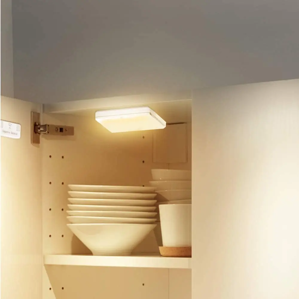 

Фотообои, портативная беспроводная лампа с датчиком движения и магнитной лампой для гардероба, кухни, спальни