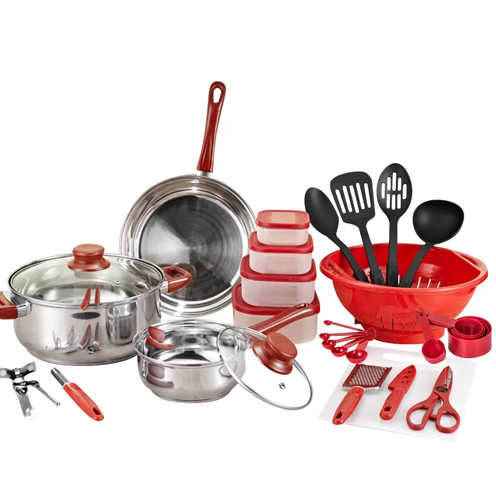 Набор кухонных Горшков и сковородок модная посуда 35 шт.|pan set|pots and pans setcooking pot |