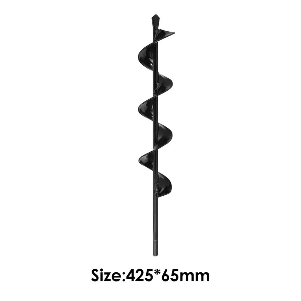 425x65mm Садовый Бур, спиральное сверло, Рото, Цветочная плантаторная лампа, шестигранный вал, сверло, сверло, садовое постельное белье, посадочное отверстие, инструмент для экскаватора - Цвет: 425x65mm