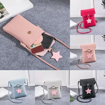 

Women Solid Star Cover Crossbody Bag Messenger Bag Shoulder Bag Phone Bag