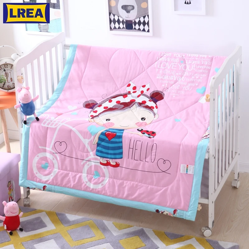 

LREA New style Candy girl children's 100% cotton summer quilt duvets as a gift 120x150cm